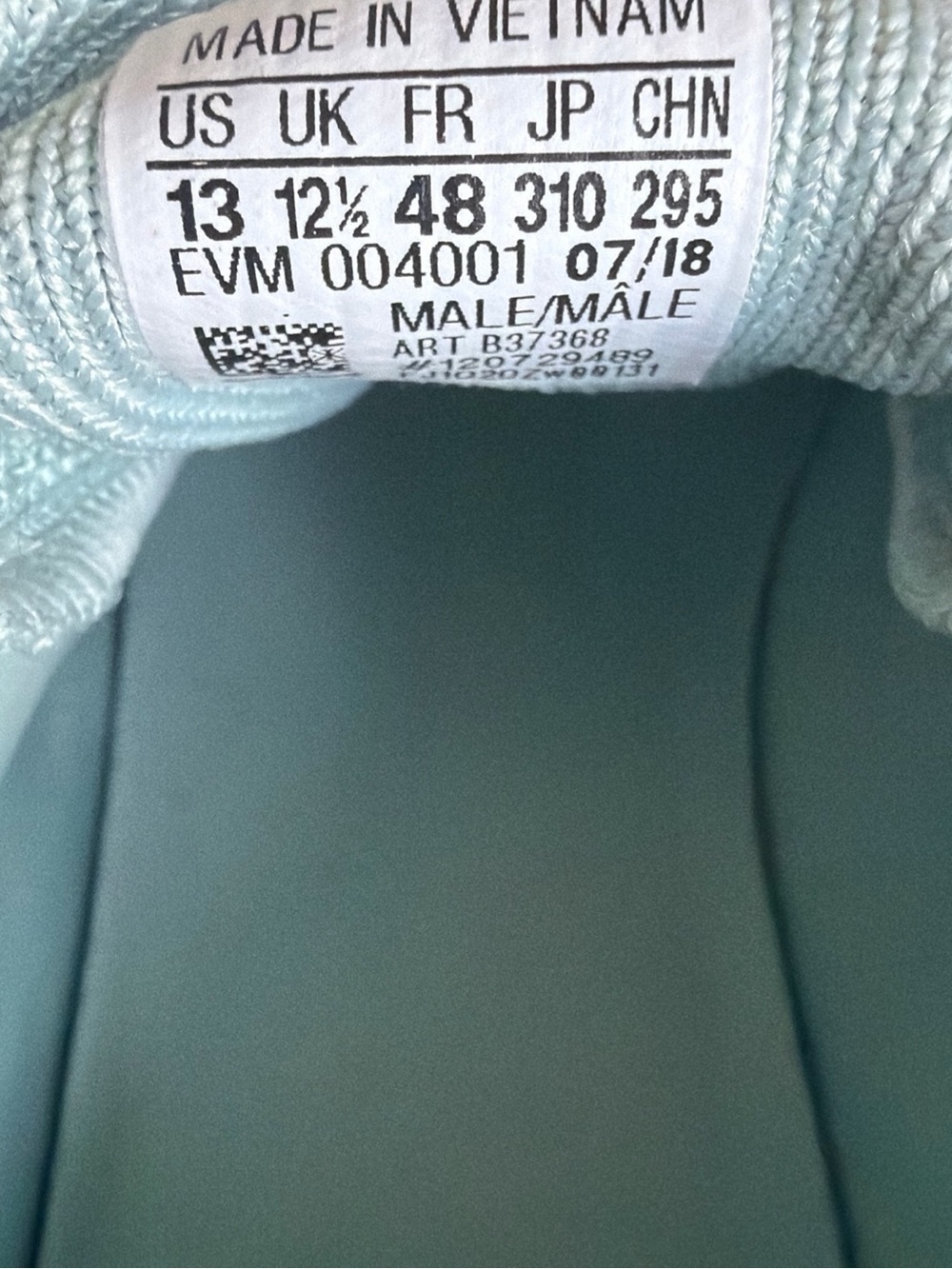 adidas Men’s  Light Mint Athletic Sneakers - Picture 6 of 6